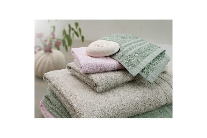 Duschhandduk Basic Frotté 65 x 130 cm - Sand - Textil & mattor - Badrumstextil