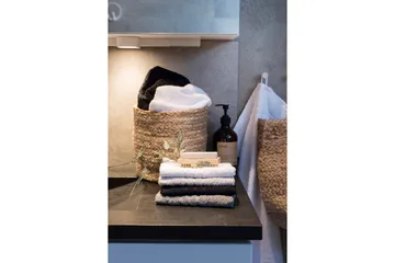 Duschhandduk Basic Frotté 65 x 130 cm - Svart - Textil & mattor - Badrumstextil