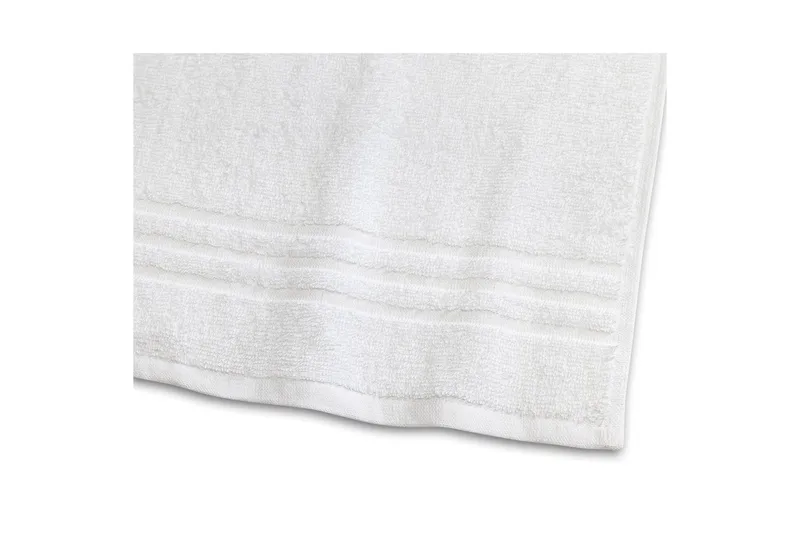 Duschhandduk Basic Frotté 65 x 130 cm - Vit - Textil & mattor - Badrumstextil
