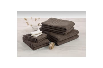 Frotté Basic 60 x 130 cm Brun - Brun - Textil & mattor - Badrumstextil