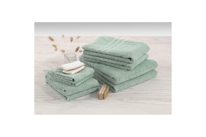 Frotté Basic 90 x 150 cm Grön - Grön - Textil & mattor - Badrumstextil
