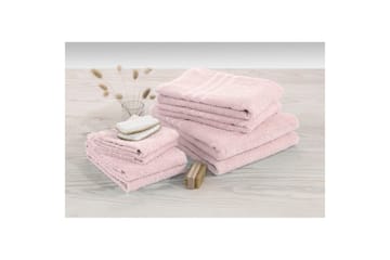 Frotté Basic 90 x 150 cm Rosa - Rosa - Textil & mattor - Badrumstextil