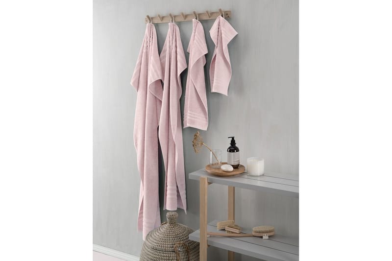 Frotté Basic 90 x 150 cm Rosa - Rosa - Textil & mattor - Badrumstextil