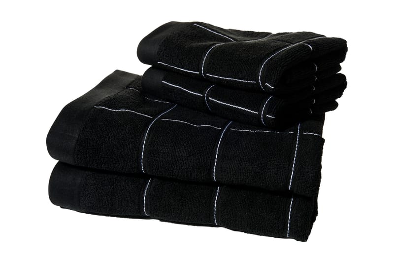 Frotté Duschbadlakan Lord Nelson Victory 130x65 Svart - Svart - Textil & mattor - Badrumstextil