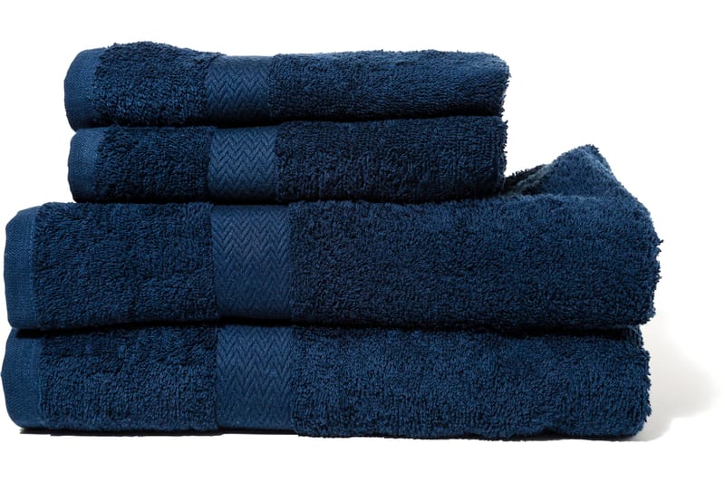 Frotté Duschbadlakan Queen Anne 130x65 cm - Marinblå - Textil & mattor - Badrumstextil