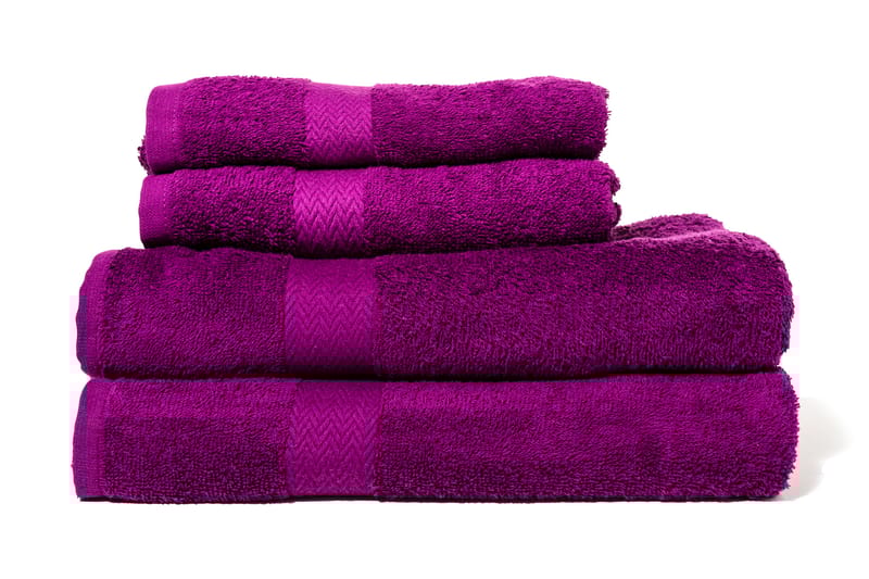 Frotté Duschbadlakan Queen Anne 130x65 Lila - Lila - Textil & mattor - Badrumstextil