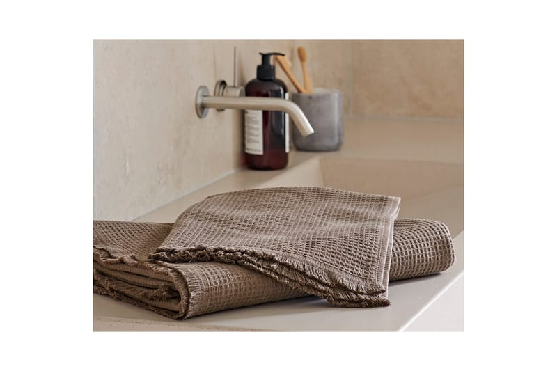 Frotté Haze 50 x 70 cm Brun - Brun - Textil & mattor - Badrumstextil