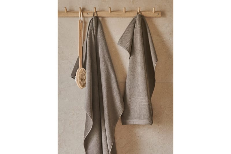 Frotté Helle 50 x 70 cm Brun - Brun - Textil & mattor - Badrumstextil