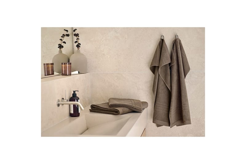 Frotté Helle 50 x 70 cm Brun - Brun - Textil & mattor - Badrumstextil
