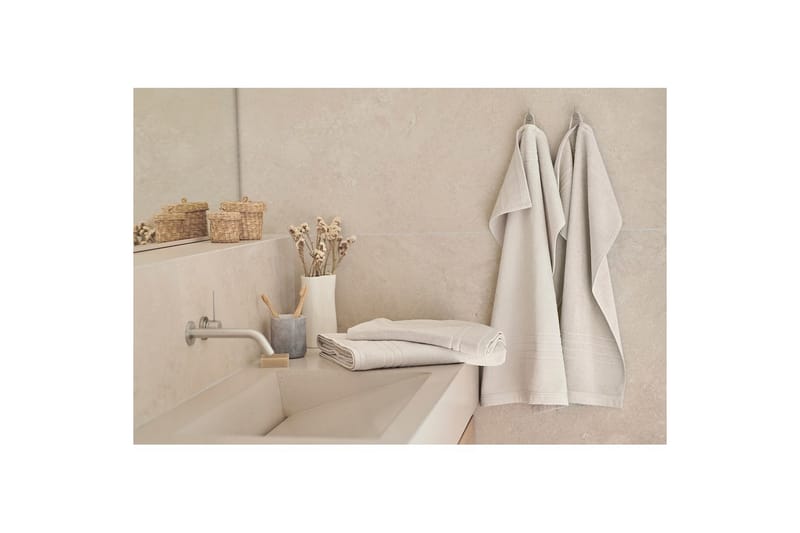 Frotté Helle 50 x 70 cm Sand - Sand - Textil & mattor - Badrumstextil