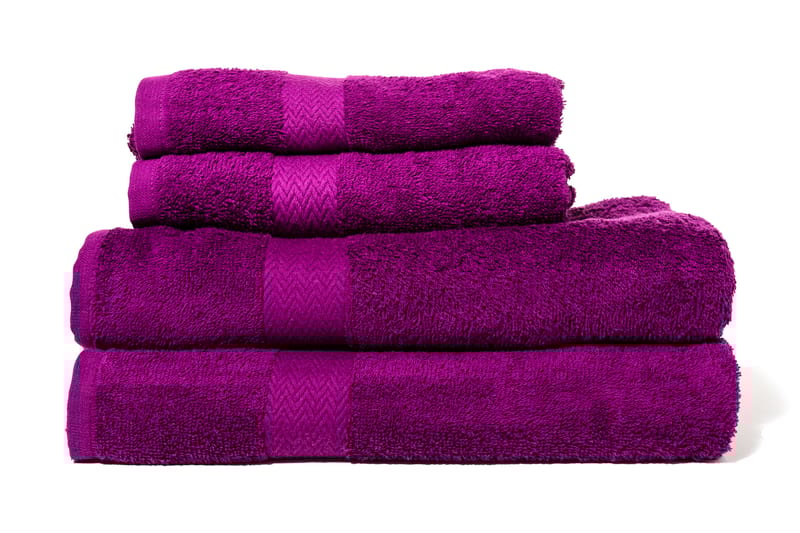 Frottéhandduk Queen Anne 50x30 cm - Lila - Textil & mattor - Badrumstextil