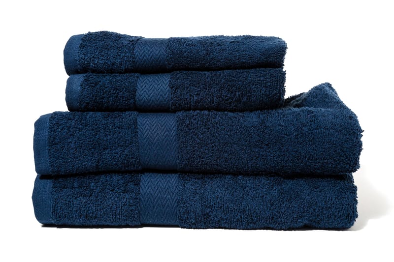 Frottéhandduk Queen Anne 70x50 Marinblå - Blå - Textil & mattor - Badrumstextil