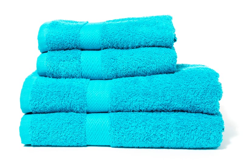 Frottéhandduk Queen Anne 70x50 Turkos - Turkos - Textil & mattor - Badrumstextil