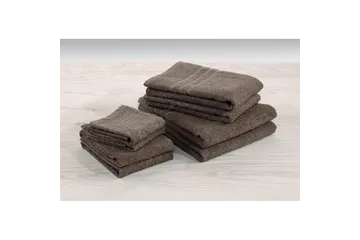 Gästhandduk Basic Frotté - Brun - Textil & mattor - Badrumstextil