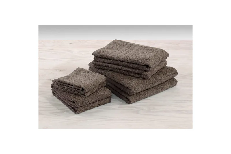 Gästhandduk Basic Frotté - Brun - Textil & mattor - Badrumstextil