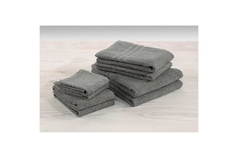 Gästhandduk Basic Frotté - Grå - Textil & mattor - Badrumstextil
