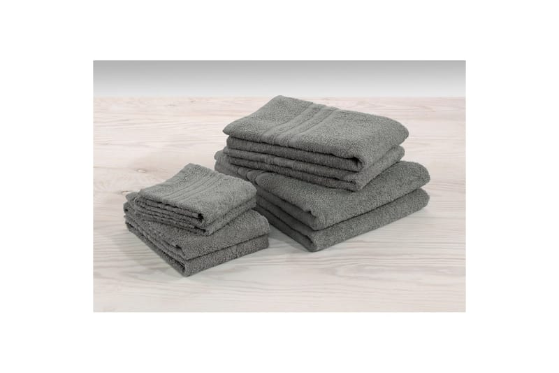 Gästhandduk Basic Frotté - Grå - Textil & mattor - Badrumstextil
