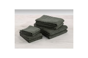 Gästhandduk Basic Frotté - Mörkgrön - Textil & mattor - Badrumstextil