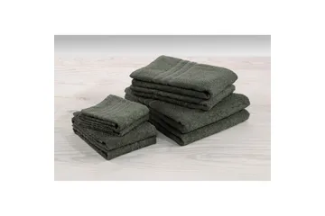 Gästhandduk Basic Frotté - Mörkgrön - Textil & mattor - Badrumstextil