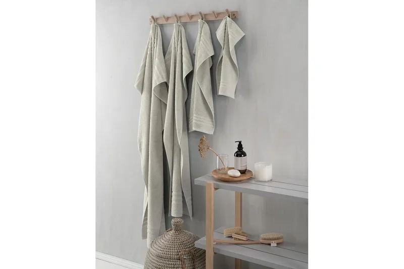 Gästhandduk Basic Frotté - Sand - Textil & mattor - Badrumstextil
