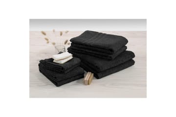 Gästhandduk Basic Frotté - Svart - Textil & mattor - Badrumstextil