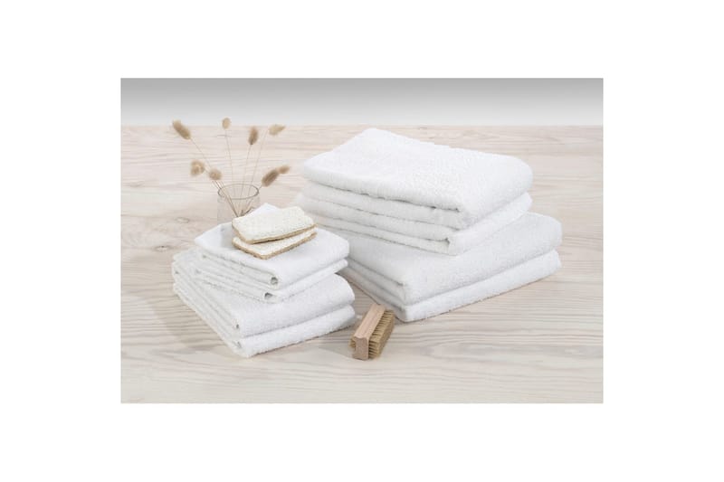 Gästhandduk Basic Frotté - Vit - Textil & mattor - Badrumstextil