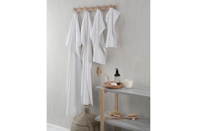 Gästhandduk Basic Frotté - Vit - Textil & mattor - Badrumstextil