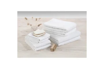 Gästhandduk Basic Frotté - Vit - Textil & mattor - Badrumstextil