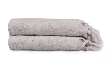 Handduk aheser 50x90 cm 2-pack - Grålila - Textil & mattor - Badrumstextil