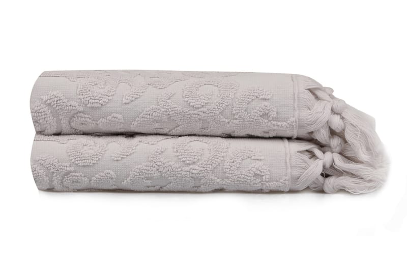 Handduk aheser 50x90 cm 2-pack - Grålila - Textil & mattor - Badrumstextil