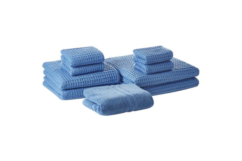 Handduk Areora set om 9 Blå, Blå