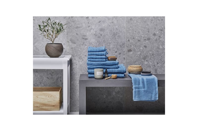 Handduk Areora set om 9 Blå - Blå - Textil & mattor - Badrumstextil - Handdukar