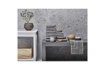 Handduk Areora set om 9 Grå - Grå - Textil & mattor - Badrumstextil - Handdukar