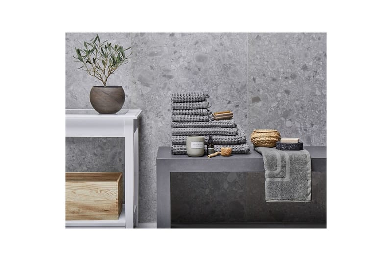 Handduk Areora set om 9 Grå - Grå - Textil & mattor - Badrumstextil - Handdukar