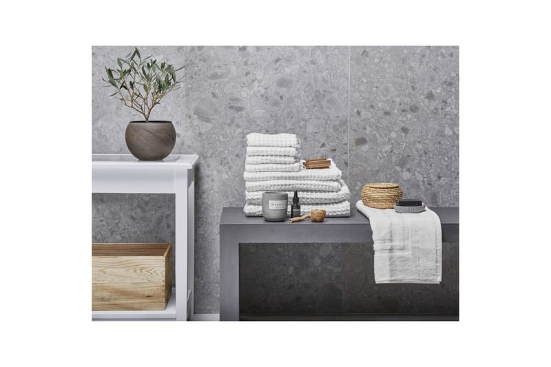 Handduk Areora set om 9 Vit - Vit - Textil & mattor - Badrumstextil - Handdukar