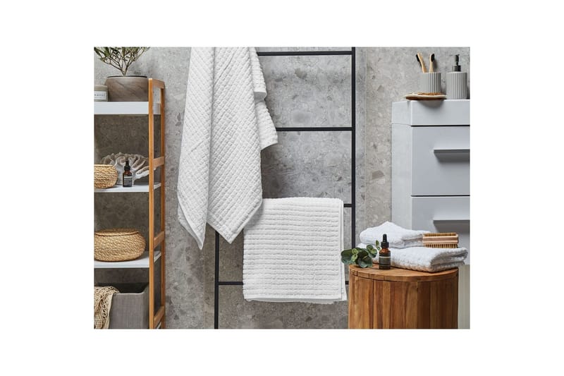 Handduk Atai set om 4 Vit - Vit - Textil & mattor - Badrumstextil - Handdukar