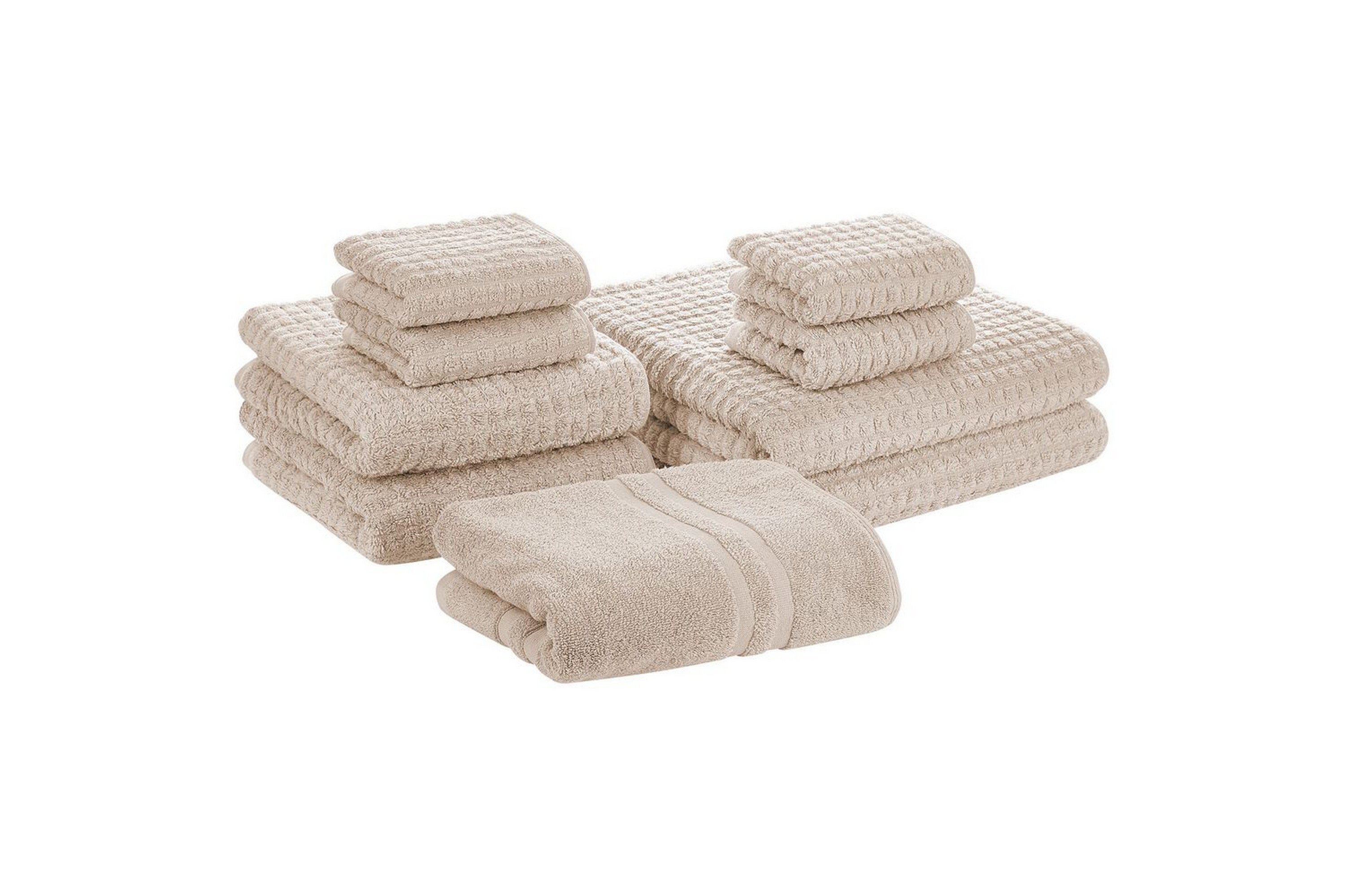 Handduk Atai set om 9 Beige Beige