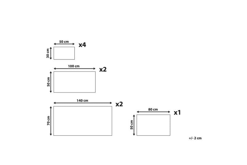 Handduk Atai set om 9 Rosa - Rosa - Textil & mattor - Badrumstextil - Handdukar