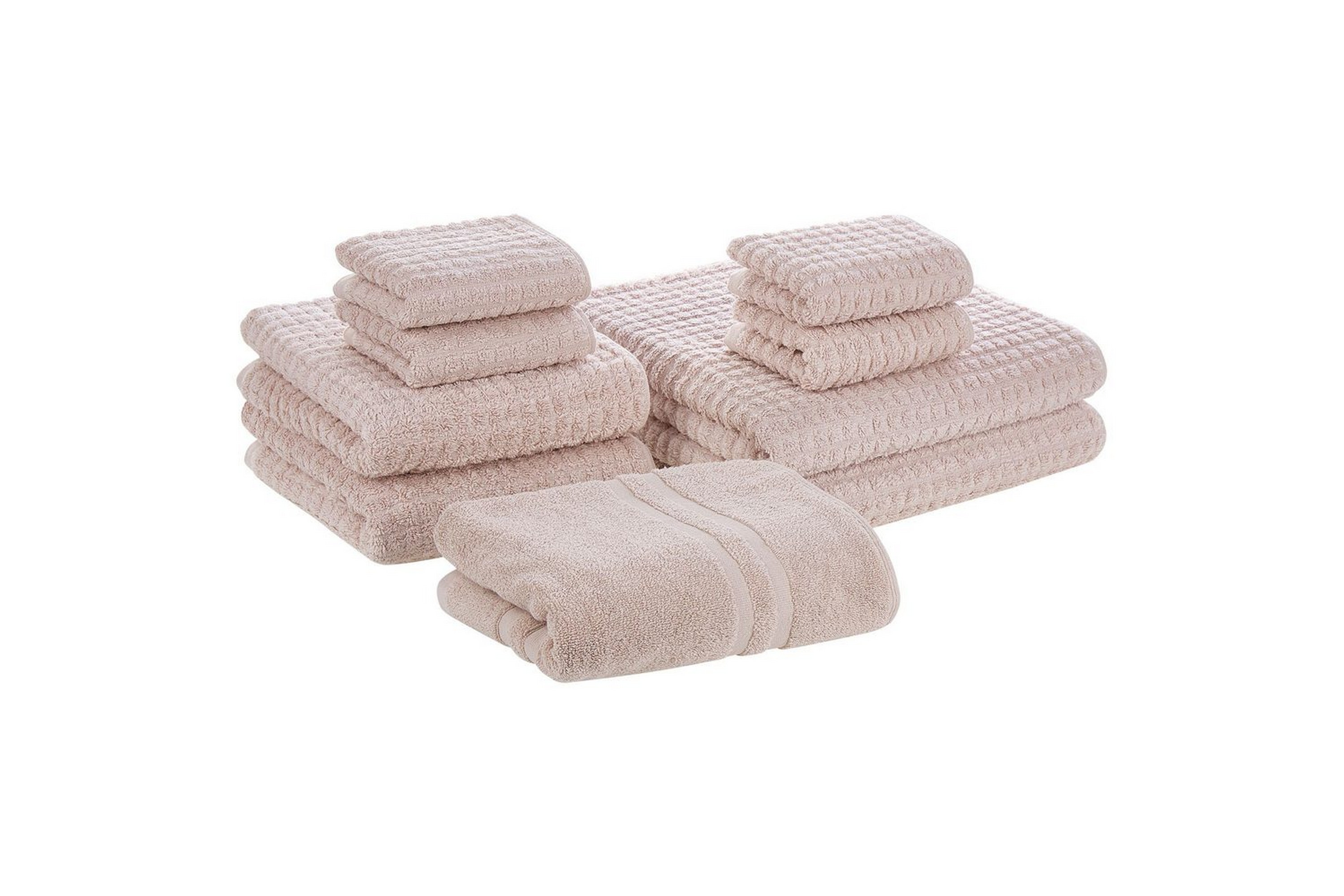 Handduk Atai set om 9 Rosa Rosa