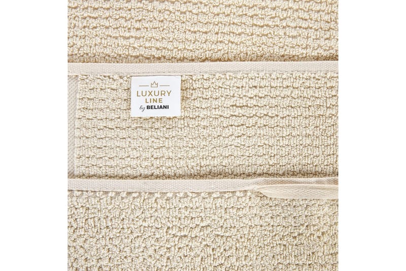 Handduk Atiu set om 2 Beige - Beige - Textil & mattor - Badrumstextil