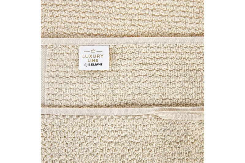 Handduk Atiu set om 2 Beige - Beige - Textil & mattor - Badrumstextil