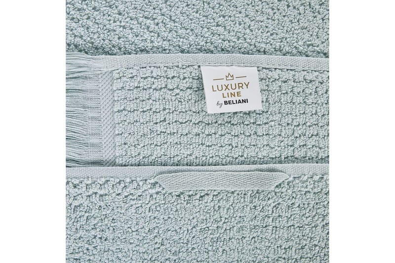 Handduk Atiu set om 2 Grön - Grön - Textil & mattor - Badrumstextil