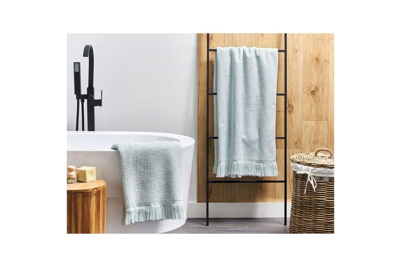 Handduk Atiu set om 2 Grön - Grön - Textil & mattor - Badrumstextil