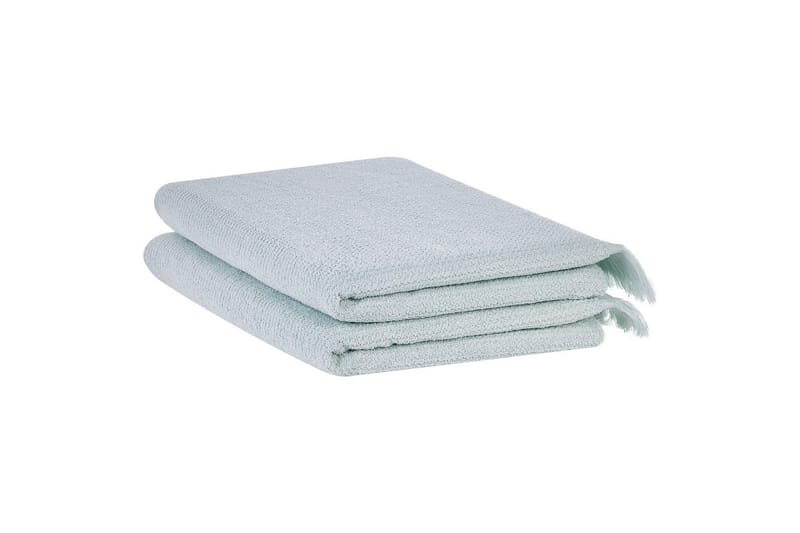 Handduk Atiu set om 2 Grön - Grön - Textil & mattor - Badrumstextil