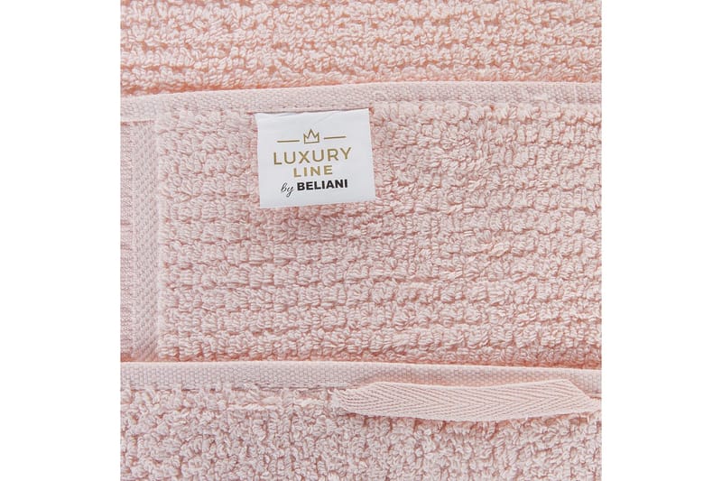 Handduk Atiu set om 2 Rosa - Rosa - Textil & mattor - Badrumstextil