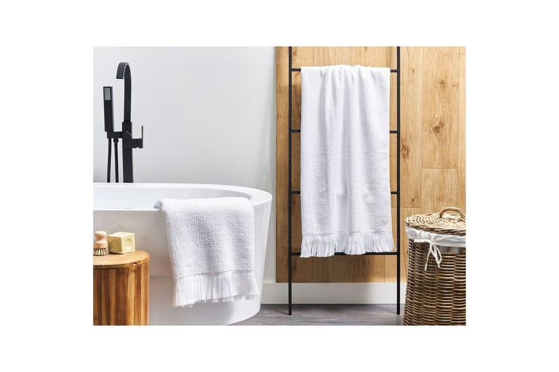 Handduk Atiu set om 2 Vit - Vit - Textil & mattor - Badrumstextil