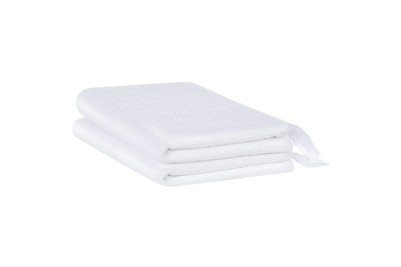 Handduk Atiu set om 2 Vit - Vit - Textil & mattor - Badrumstextil