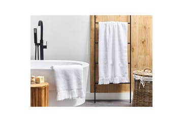 Handduk Atiu set om 2 Vit - Vit - Textil & mattor - Badrumstextil