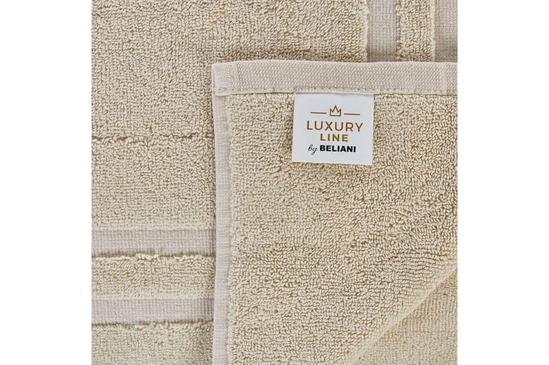 Handduk Atiu set om 9 Beige - Beige - Textil & mattor - Badrumstextil - Handdukar