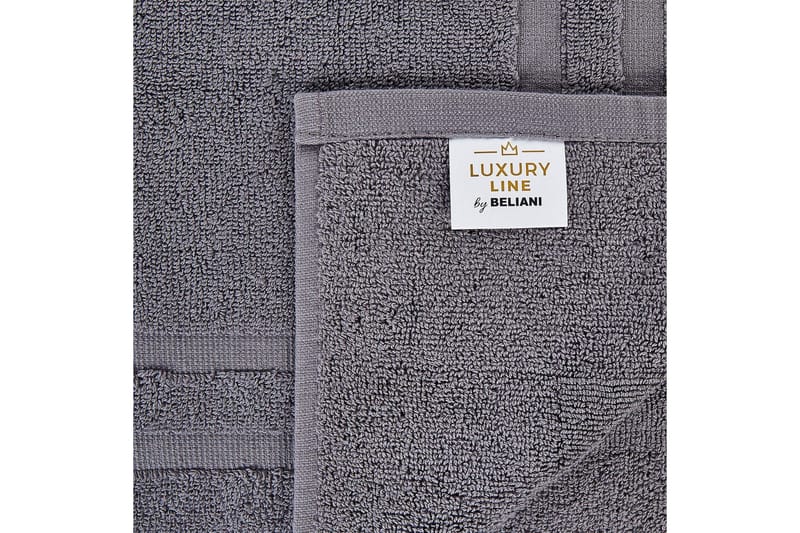 Handduk Atiu set om 9 Grå - Grå - Textil & mattor - Badrumstextil - Handdukar